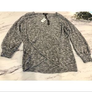EXPRESS wrap front sweater